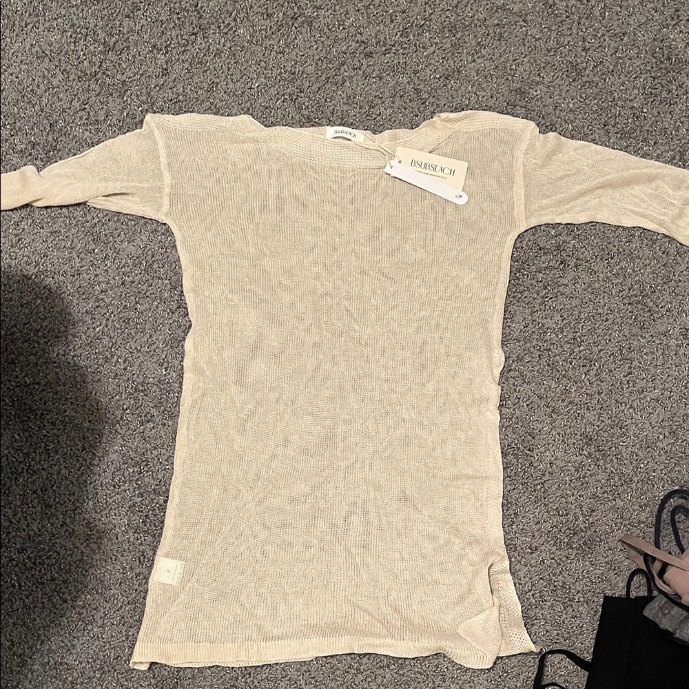 Amazon Women's Beige Long Sleeve Top